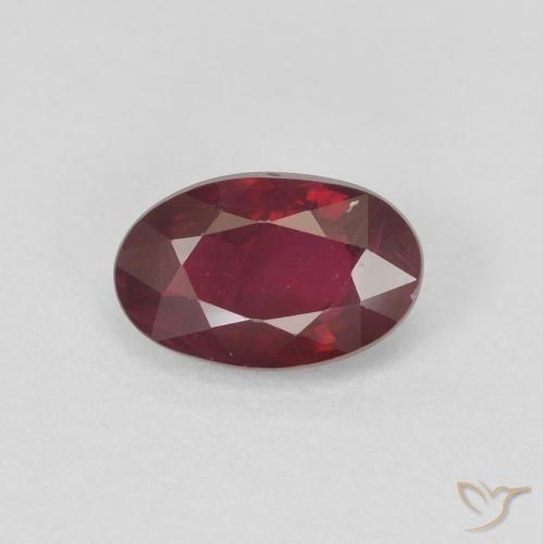 0.60ct Natural Rojo vino Rubí, Ovalada, VS-SI