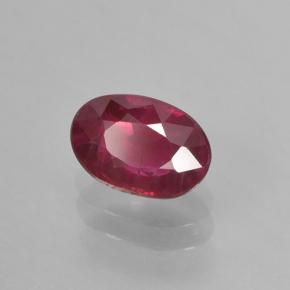 Rubí Rojo vino natural de 0.71 ct, Corte Óvalo, VS-SI