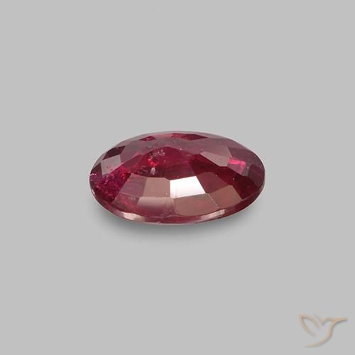 Rubí Rojo vino natural de 0.49 ct, Corte Óvalo, VS-SI