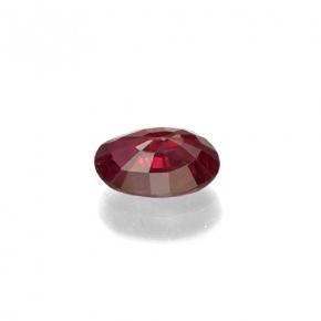 Rubí Rojo medio natural de 0.62 ct, Corte Óvalo, VS-SI