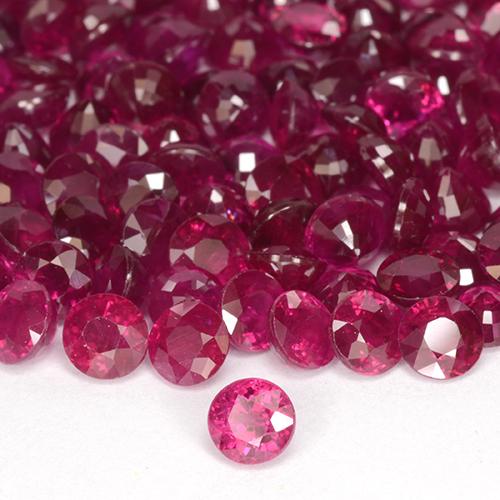 Rubí Rojo claro natural de 0.29 ct, Redondo, VS-SI