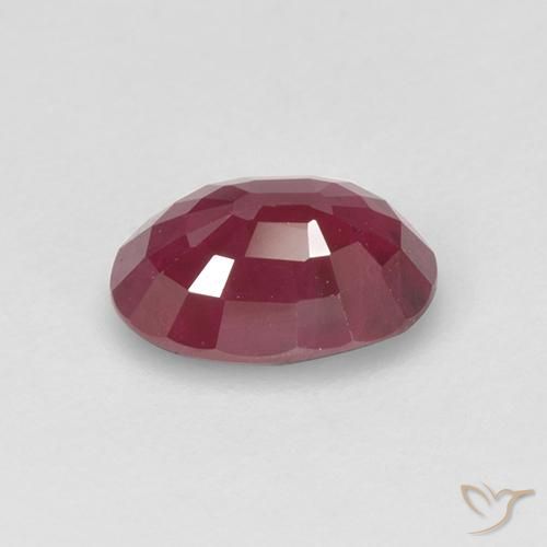 Rubí Carmesí intenso natural de 1.13 ct, Ovalada, VS-SI