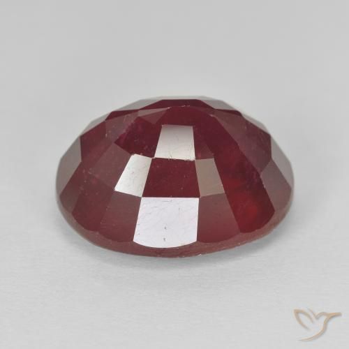 Rubí Rojo vino natural de 11.50 ct, Ovalada, VS-SI