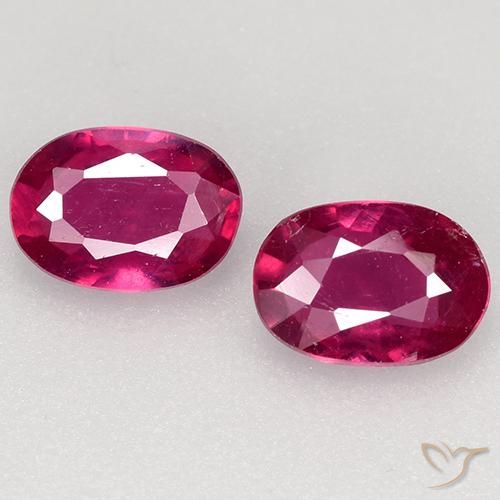 1.27ctw Natural Rojo rosado Rubí, Ovalada, VS-SI