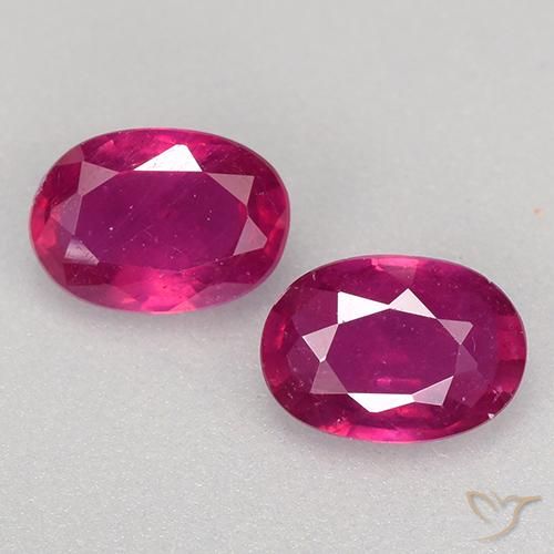 1.24ctw Natural Rojo claro Rubí, Ovalada, VS-SI