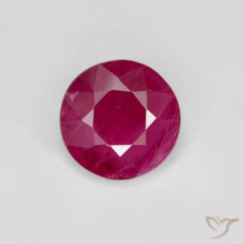 0.67ct Natural Rojo medio Rubí, Redondo, VS-SI