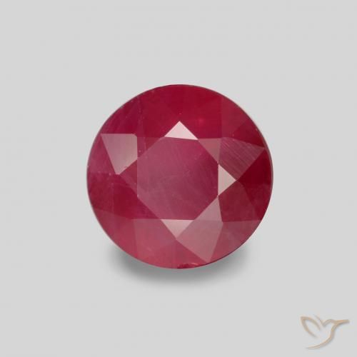 0.87ct Natural Rojo mermelada Rubí, Redondo, VS-SI