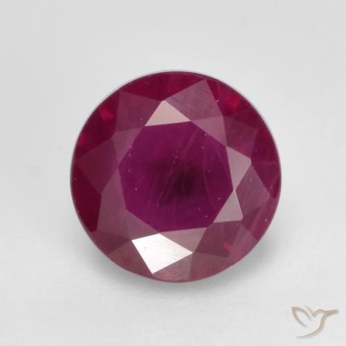 0.66ct Natural Rosado magenta Rubí, Redondo, VS-SI