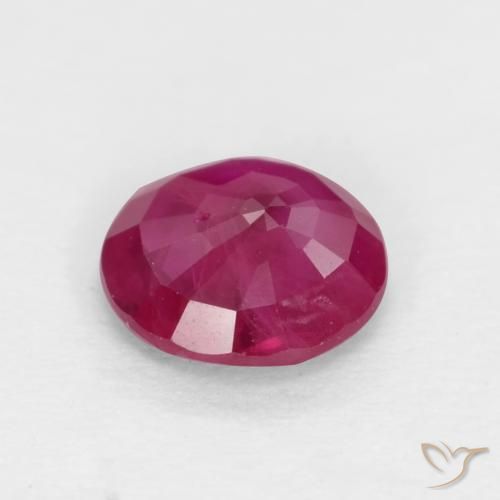 Rubí Rojo claro natural de 0.54 ct, Redondo, VS-SI