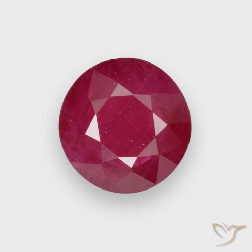 0.66ct Natural Rojo medio Rubí, Redondo, VS-SI