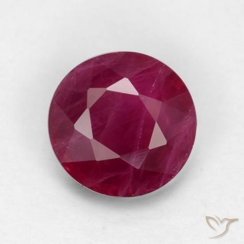 0.73ct Natural Rojo medio Rubí, Redondo, VS-SI