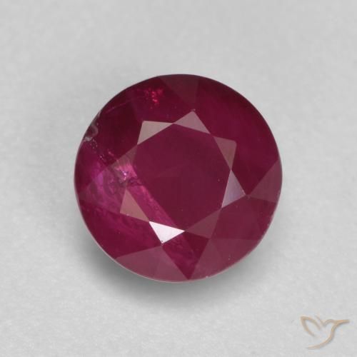0.94ct Natural Rojo medio Rubí, Redondo, SI