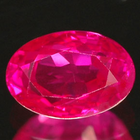 Rubí rojo natural de 1,03 ct, corte óvalo, VS-SI