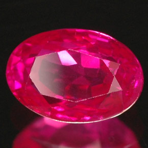 Rubí rojo natural de 1,03 ct, corte óvalo, VS-SI