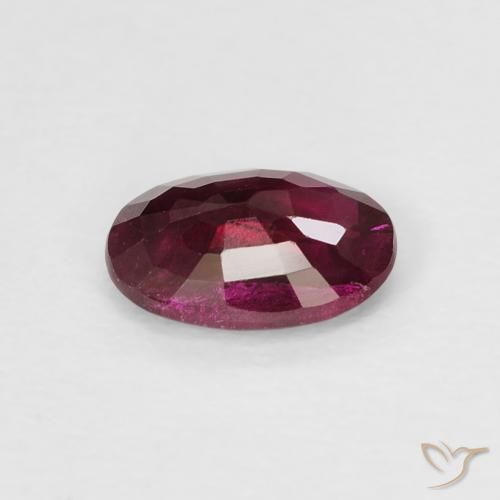 Rubí Rojo medio natural de 0.53 ct, Ovalada, VS-SI