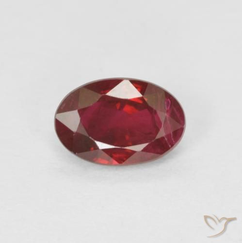 0.55ct Natural Rojo vino Rubí, Ovalada, VS-SI