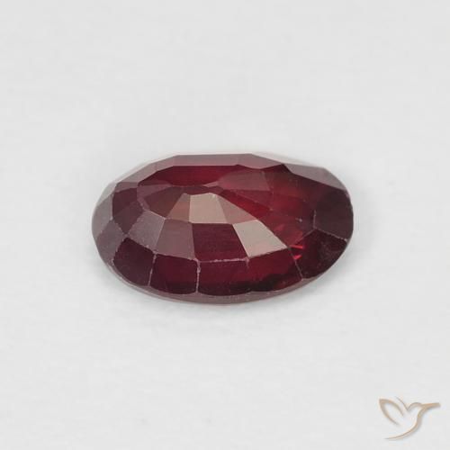 Rubí Rojo medio natural de 0.52 ct, Ovalada, VS-SI