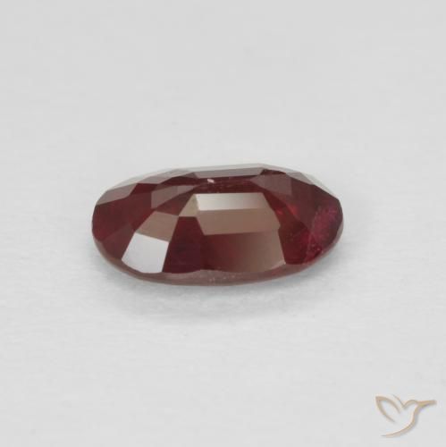 Rubí Rojo vino natural de 0.57 ct, Ovalada, VS-SI