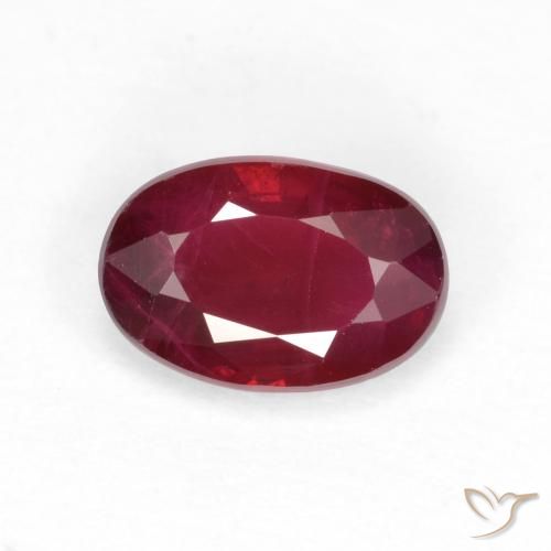 0.58ct Natural Rojo sangre Rubí, Ovalada, VS-SI