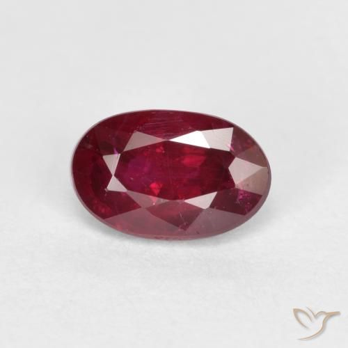 0.55ct Natural Rojo sangre Rubí, Ovalada, VS-SI