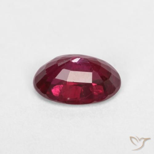 Rubí Rojo sangre natural de 0.55 ct, Ovalada, VS-SI