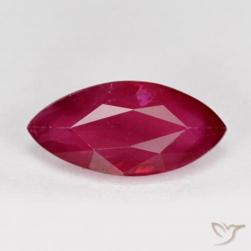 1.29ct Natural Rojo mermelada Rubí, Marquesa, VS-SI