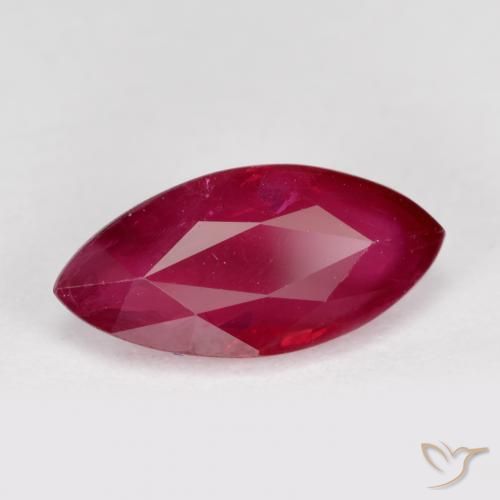 Rubí Rojo mermelada natural de 1.29 ct, Marquesa, VS-SI