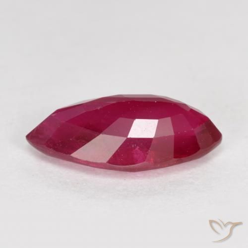 Rubí Rojo mermelada natural de 1.29 ct, Marquesa, VS-SI