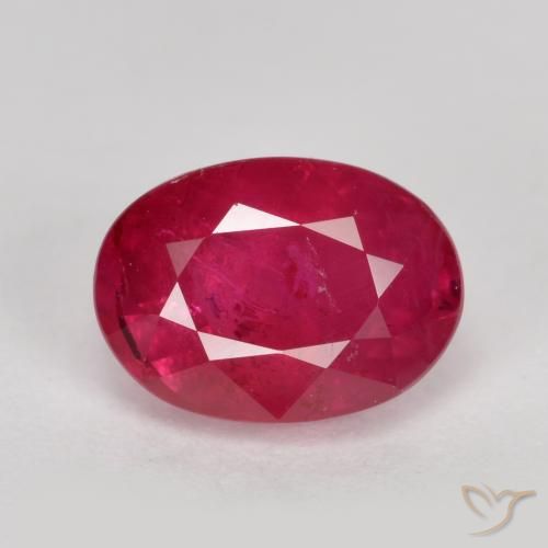 1.37ct Natural Rojo mermelada Rubí, Ovalada, VS-SI