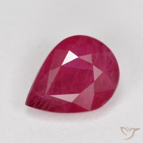 1.04ct Natural Rojo medio Rubí, En forma de pera, VS-SI