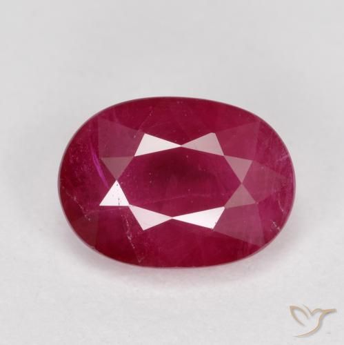 1.08ct Natural Rosado rojizo Rubí, Ovalada, VS-SI