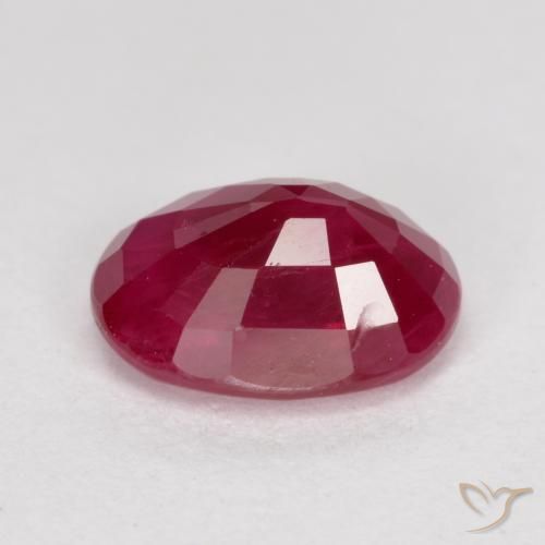 Rubí Rosado rojizo natural de 1.08 ct, Ovalada, VS-SI