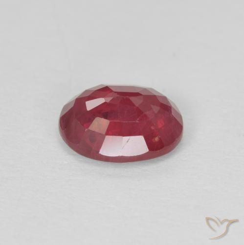 Rubí Rojo medio natural de 1.02 ct, Ovalada, VS-SI