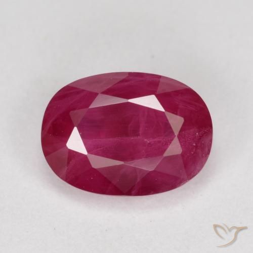 1.05ct Natural Rojo medio Rubí, Ovalada, VS-SI