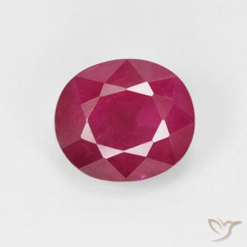 1.59ct Natural Rosado rojizo Rubí, Ovalada, VS-SI