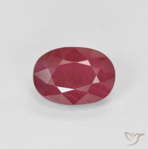 1.23ct Natural Rojo rosado Rubí, Ovalada, VS-SI