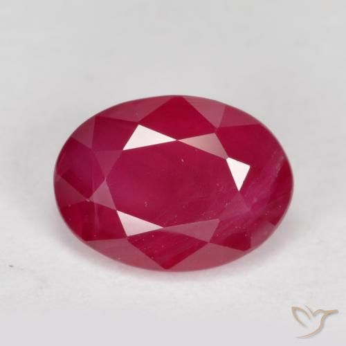 1.15ct Natural Rojo mermelada Rubí, Ovalada, VS-SI