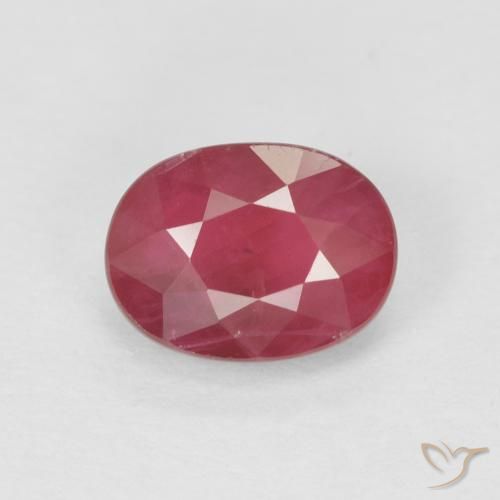 1.10ct Natural Rojo rosado Rubí, Ovalada, VS-SI