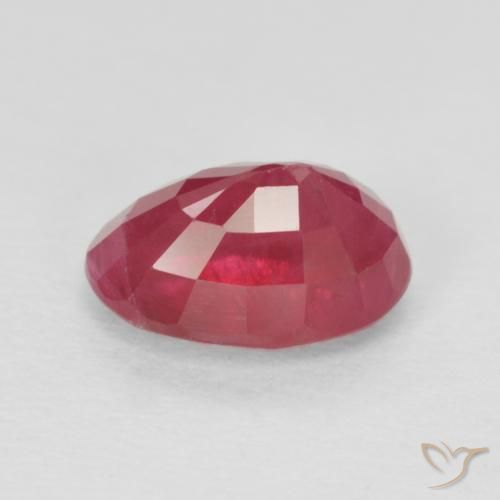 Rubí Rojo medio natural de 1.17 ct, Ovalada, VS-SI