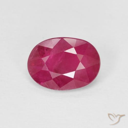 1.02ct Natural Medium Dark-Red Rubí, Ovalada, VS-SI
