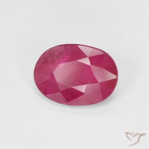 Rubí Medium Dark-Red natural de 1.02 ct, Ovalada, VS-SI