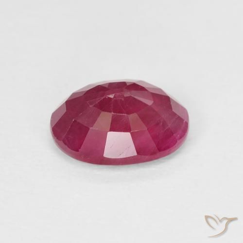 Rubí Rosado rojizo intenso natural de 1.16 ct, Ovalada, VS-SI