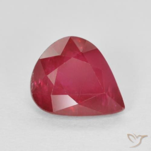 1.19ct Natural Rosado rojizo intenso Rubí, En forma de pera, VS-SI