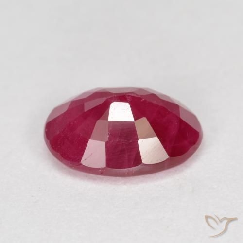 Rubí Rojo claro natural de 0.94 ct, Ovalada, VS-SI