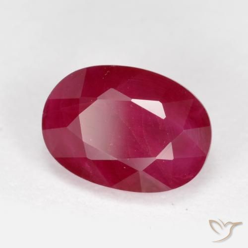 Rubí Rojo mermelada natural de 1.28 ct, Ovalada, VS-SI