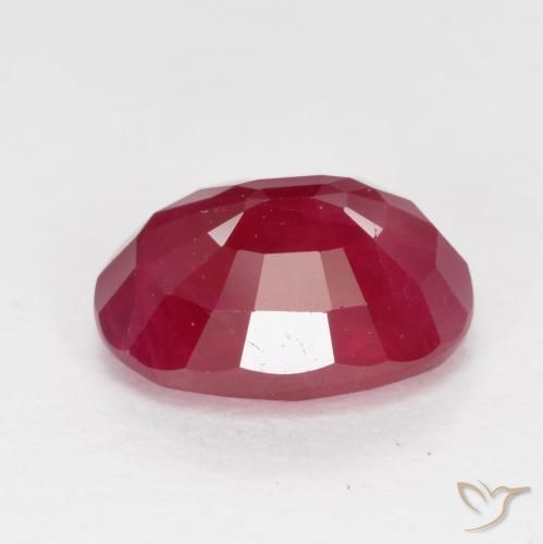 Rubí Rojo mermelada natural de 1.28 ct, Ovalada, VS-SI