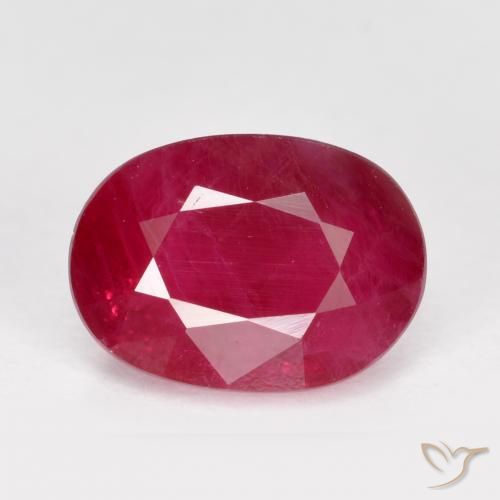 1.40ct Natural Rojo medio Rubí, Ovalada, VS-SI