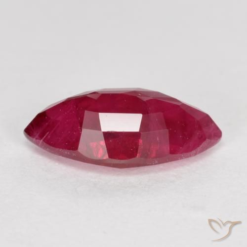 Rubí Rojo oscuro natural de 1.08 ct, Marquesa, VS-SI