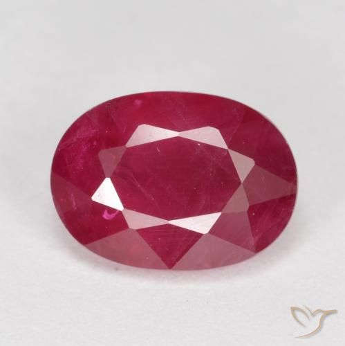 1.23ct Natural Rojo mermelada Rubí, Ovalada, VS-SI