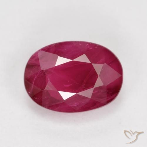 1.11ct Natural Carmesí intenso Rubí, Ovalada, VS-SI